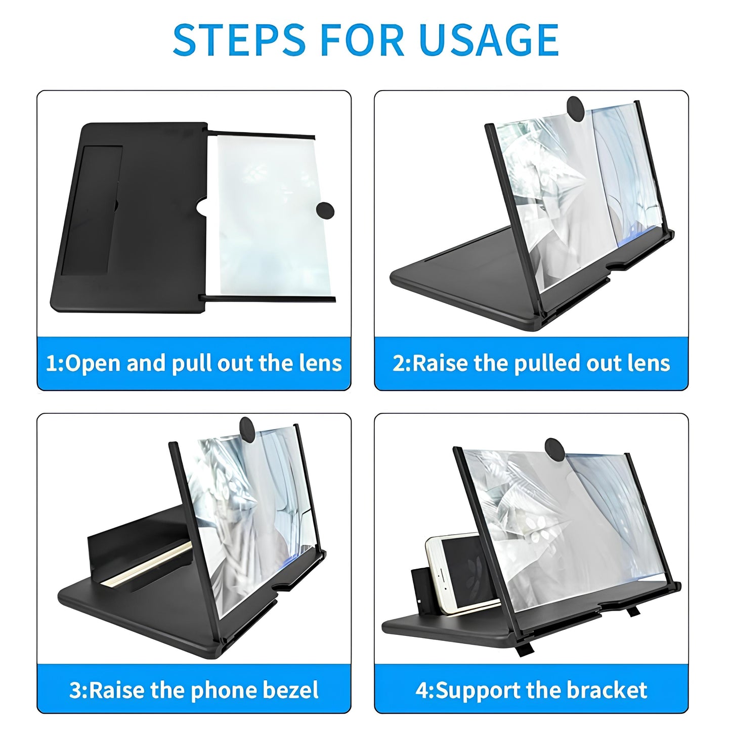 HD mobile screen magnifier