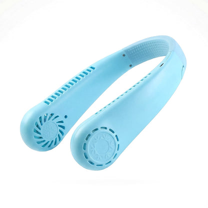 Rechargeable Hanging Neck Fan – Hands-Free Portable Cooling Fan (1 Pc)