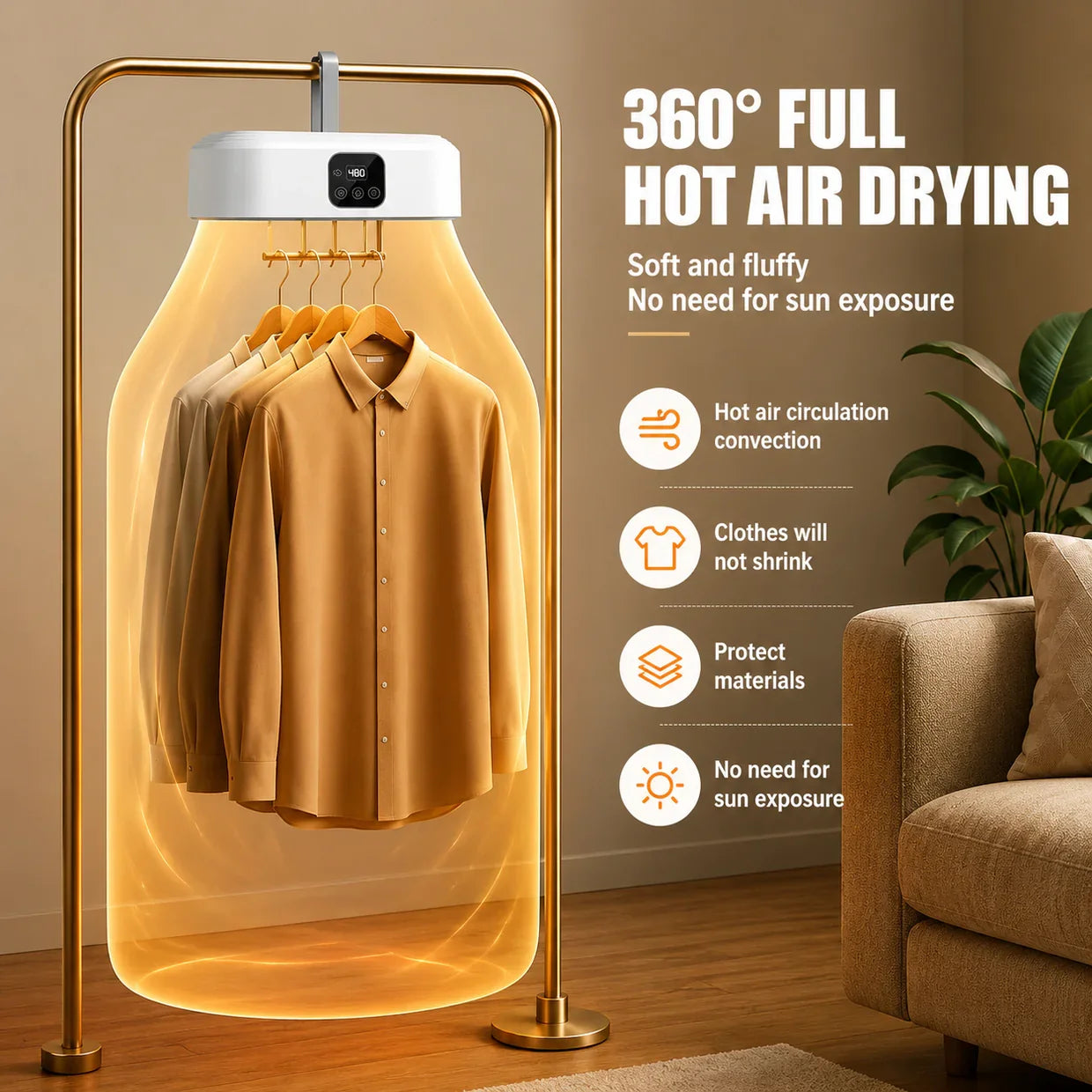 Everlasting Portable Electric Clothes Dryer for Home, Apartment, RV & Travel