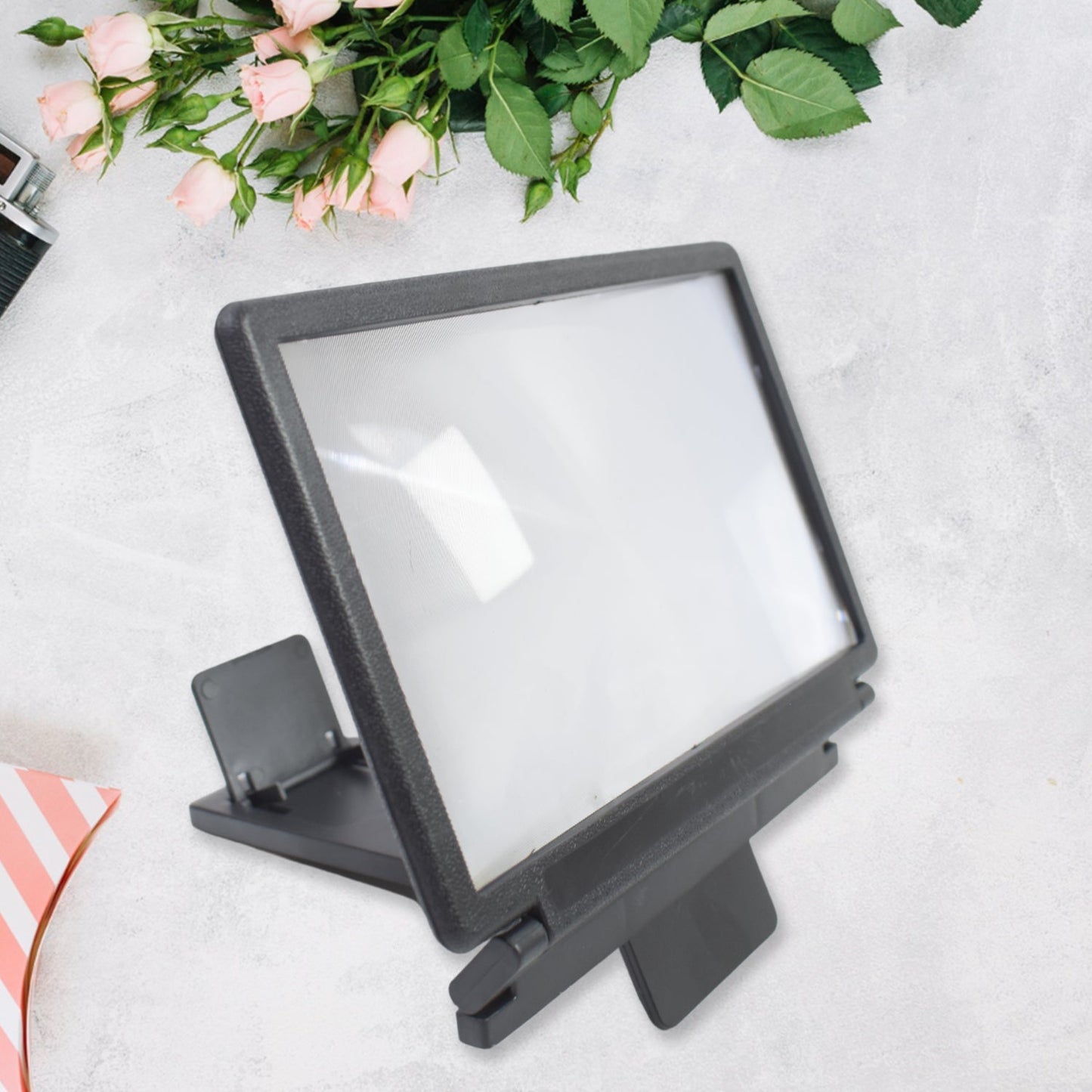 3D HD Mobile Phone Screen Magnifier & Video Amplifier | Portable Movie & Video Viewing Stand for Smartphones (1 Pc)