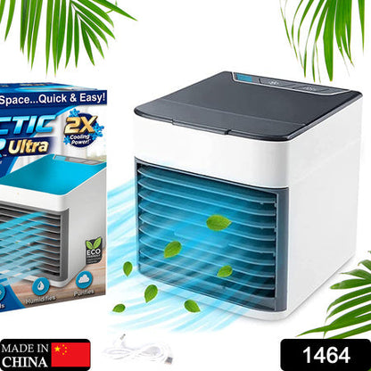 Mini Portable Air Cooler with LED Light | USB Personal AC Fan for Desk, Bedroom & Office