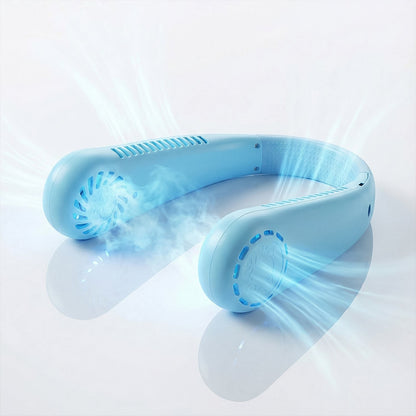 Rechargeable Hanging Neck Fan – Hands-Free Portable Cooling Fan (1 Pc)