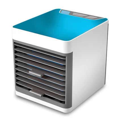 Mini Portable Air Cooler with LED Light | USB Personal AC Fan for Desk, Bedroom & Office