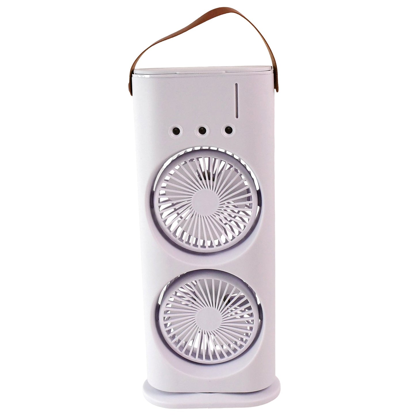 Double Head Mist Cooling Fan with Remote | 3-Speed USB Rechargeable Air Cooler for Desk & Bedroom (1 Pc  With Remote)